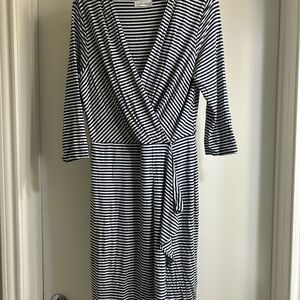 Black and White Striped Dress